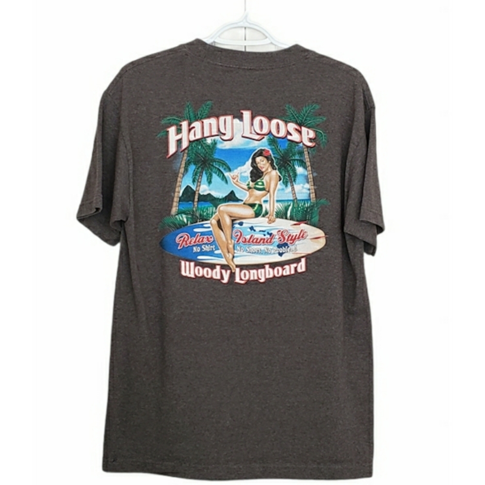 Vintage Retro Surfer Woody's Longboard T-Shirt